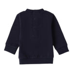 MINI BANDA completo 2pz tinta unita felpa-pantalone Blu per Neonato 3A610 BLU MINI BANDA 