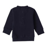 MINI BANDA completo 2pz tinta unita felpa-pantalone Blu per Neonato 3A610 BLU MINI BANDA 