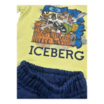 Iceberg Completo 2 Pezzi Bicolore T-Shirt-Bermuda per Neonato CMBICE5107BX VERDE/BLU ICEBERG 