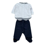 Lalalu' Completo 2 Pezzi Shirt-Ghettina per Neonato CJL3C BIANCO/BLU LALALU' 