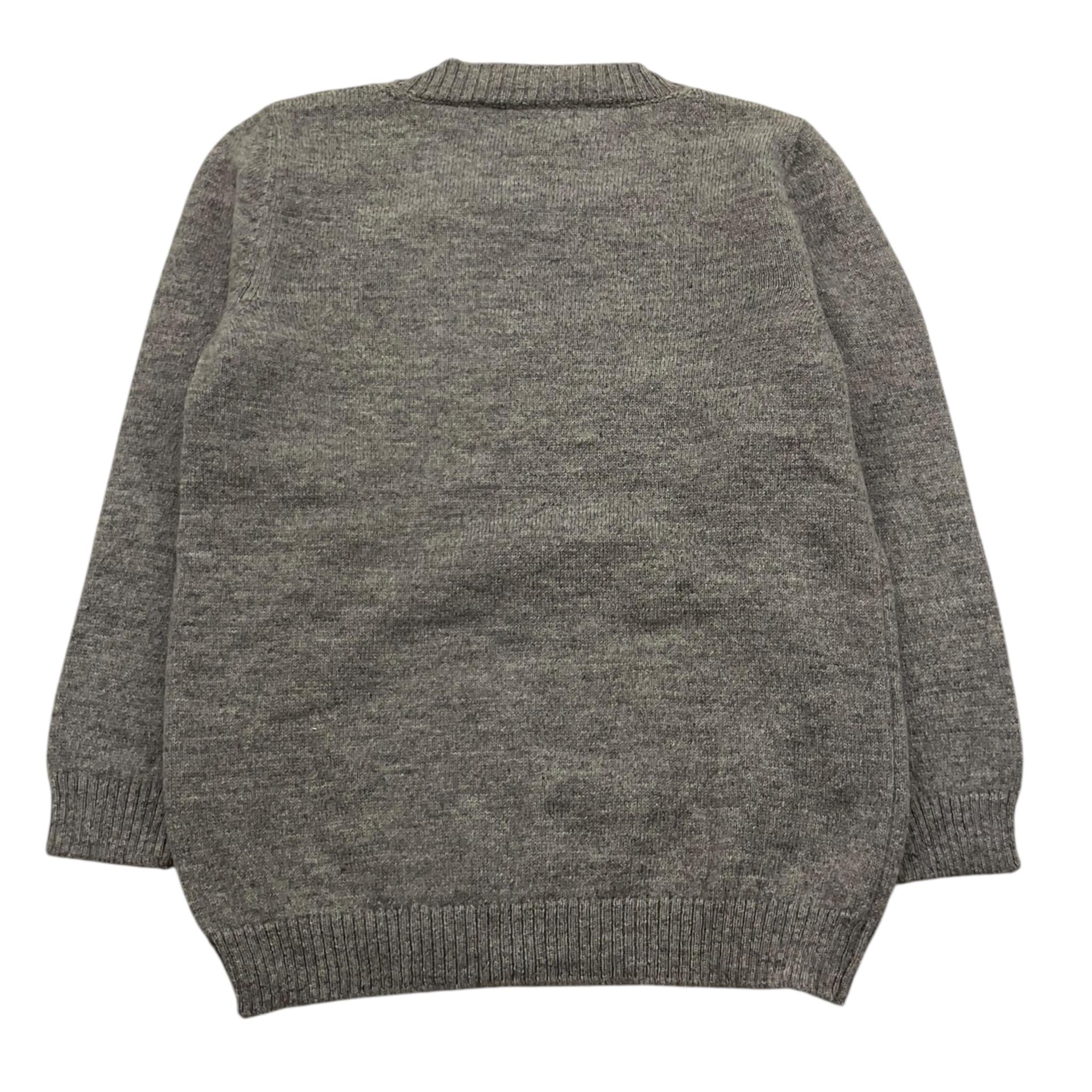 PER TE maglia girocollo tinta unita con ricamo auto Grigio per Neonato 44016 GRIGIO PER TE 
