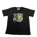 Cesare Paciotti T-Shirt Girocollo Tinta Unita con Stampa per Bambino TSP5107BJ NERO CESARE PACIOTTI 