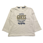 GUESS shirt girocollo tinta unita con stampa Bianco per Neonato N4YI30K8HM4XXX BIANCO GUESS 