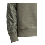 C.P. COMPANY felpa chiusa girocollo tinta unita con logo Verde per Bambino CUF00UX VERDE C.P. COMPANY 