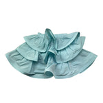 Miss Grant Gonna Tinta Unita con Balze per Neonata MG1345 AZZURRO MISS GRANT 