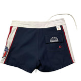 Sundek Costume Tinta Unita Modello Bermuda Con Stampa Blu Per Bambino