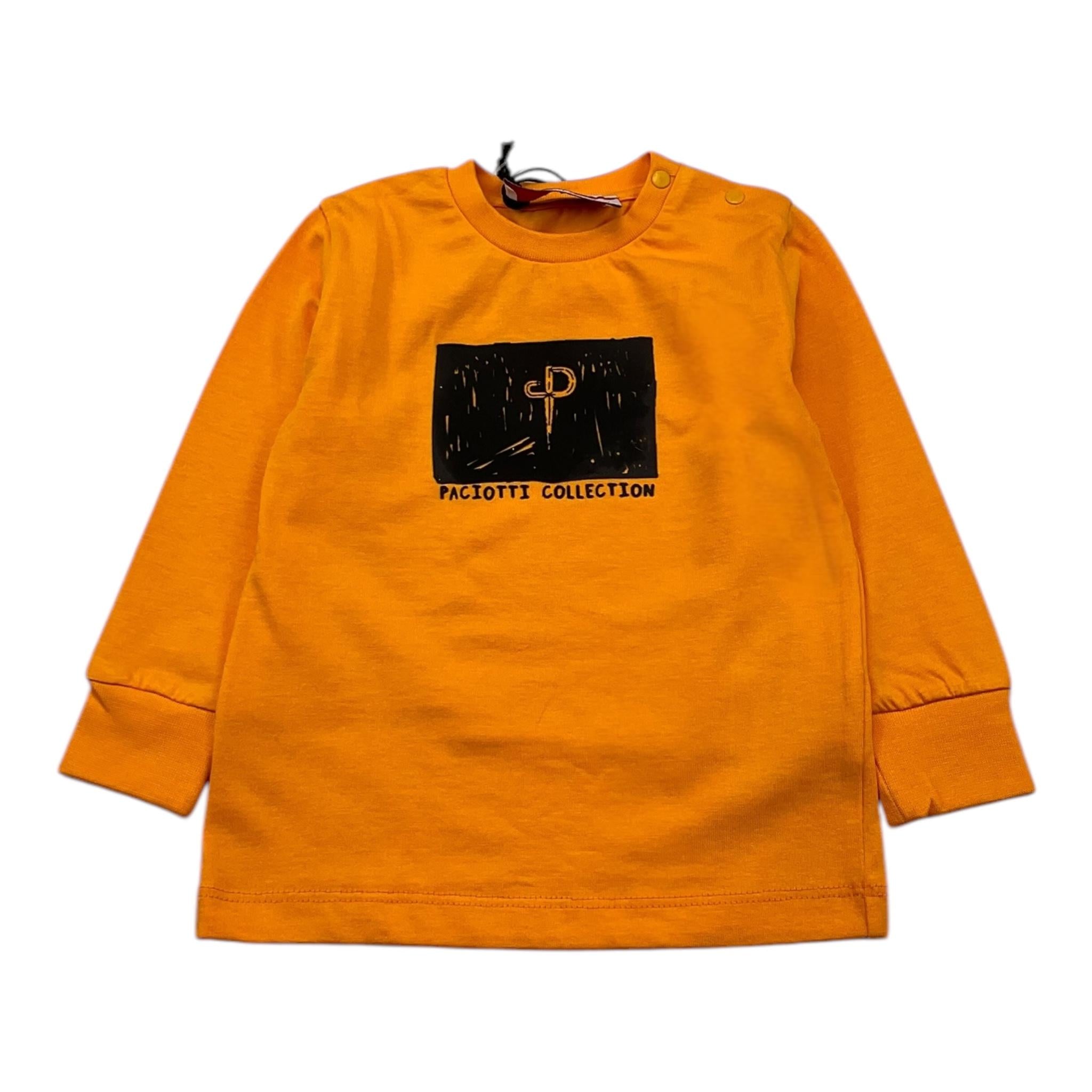 CESARE PACIOTTI shirt girocollo tinta unita con stampa Arancione per Neonato TSP5369B ARANCIONE CESARE PACIOTTI 