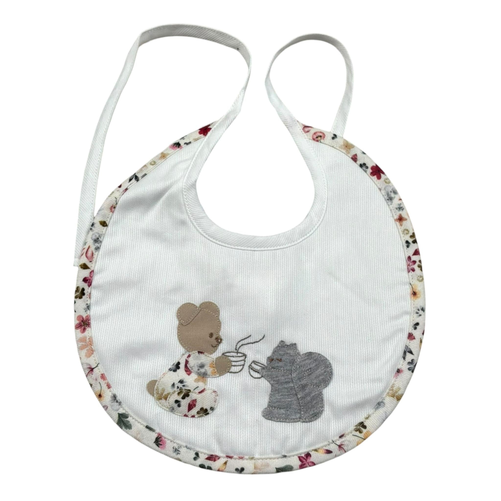 Il Gufo Bavetta Tinta Unita  per Neonata A21OB010B002 BIANCO IL GUFO 