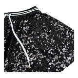 John Richmond Gonna Tinta Unita con Paillettes per Bambina RGP26054GO NERO JOHN RICHMOND 