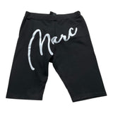 Marc Ellis Leggins Modello Ciclista Tinta Unita Con Stampa  Nero Per Bambina