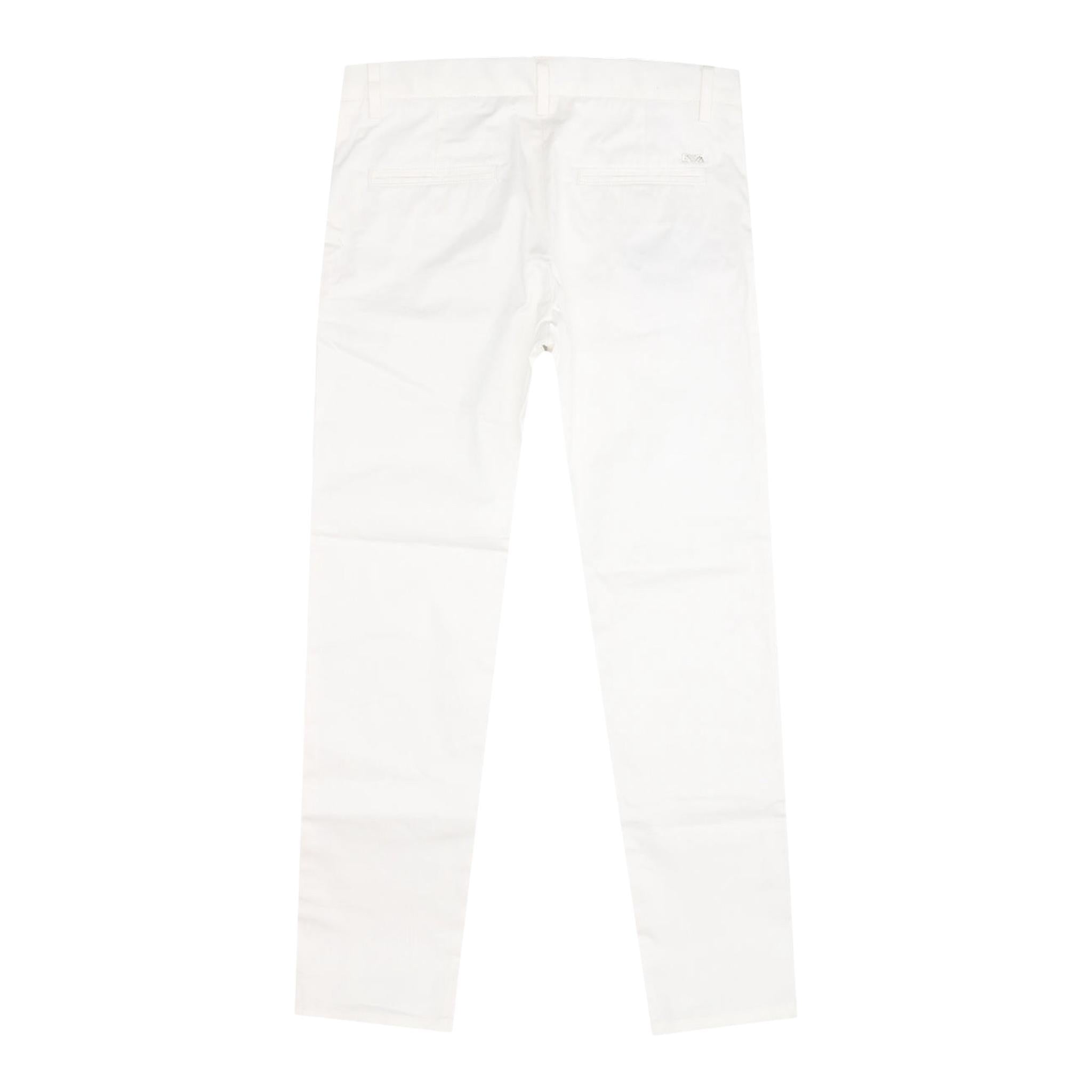 Emporio Armani Pantalone Tinta Unita con Logo per Bambino 3L4PIJG BIANCO EMPORIO ARMANI 