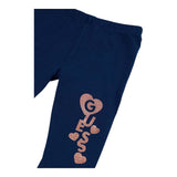 Guess Leggins Tinta Unita con Stampa per Neonata K5GB03J1314N BLU GUESS 
