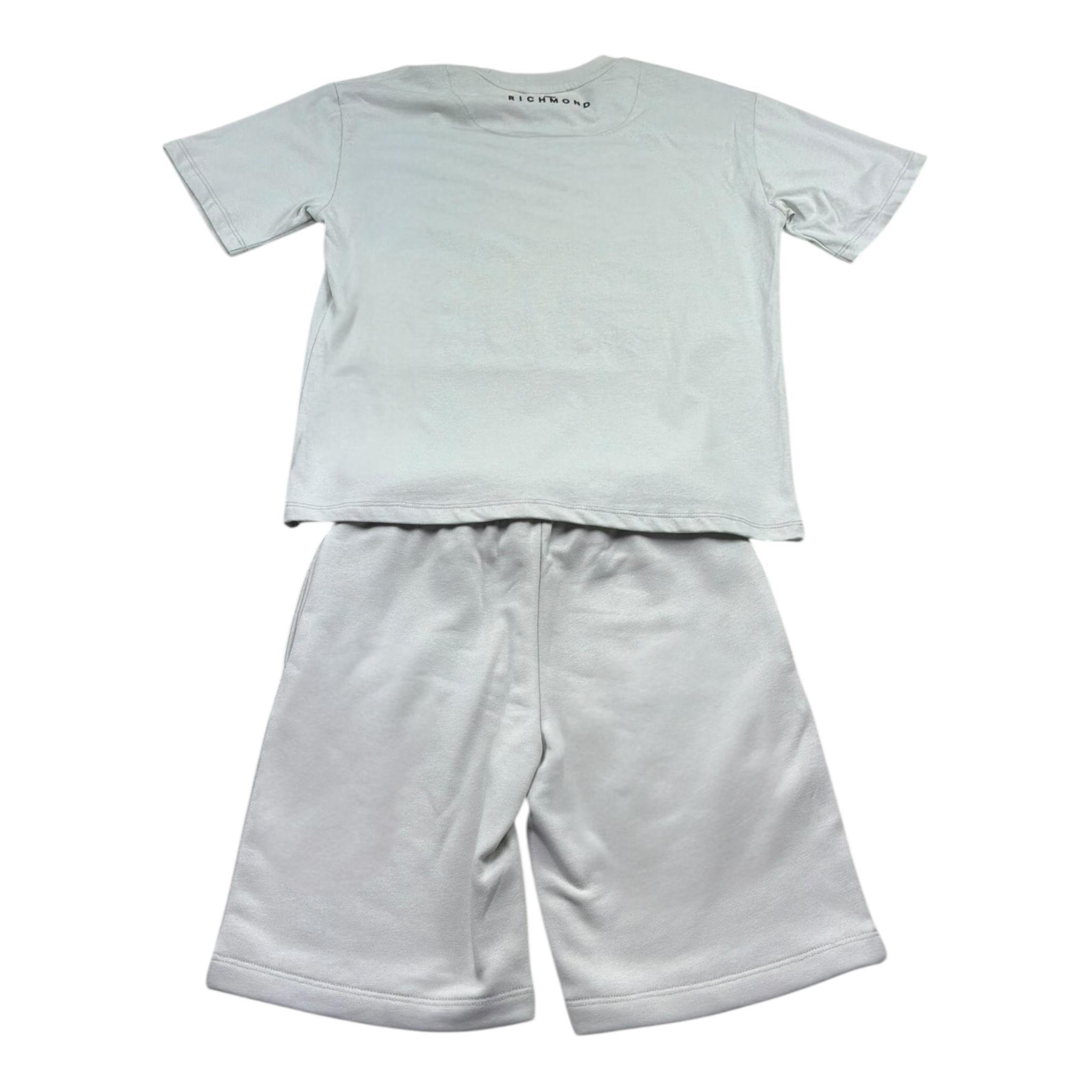 John Richmond Completo 2 Pezzi T-Shirt-Bermuda per Bambino RBP26007CJ GRIGIO JOHN RICHMOND 