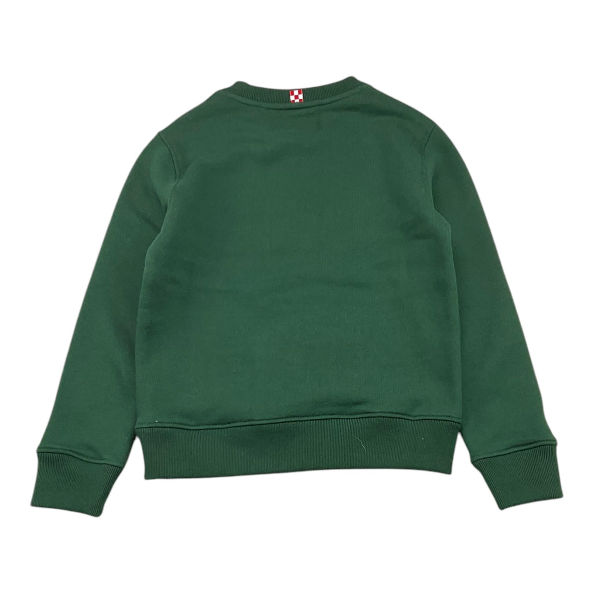 SAINT BARTH felpa girocollo tinta unita con stampa Verde per Bambino STBSPORT VERDE SAINT BARTH 