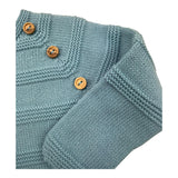 JULIANA tutina tinta unita con finti bottoni Azzurro per Neonato 24618 AZZURRO JULIANA 