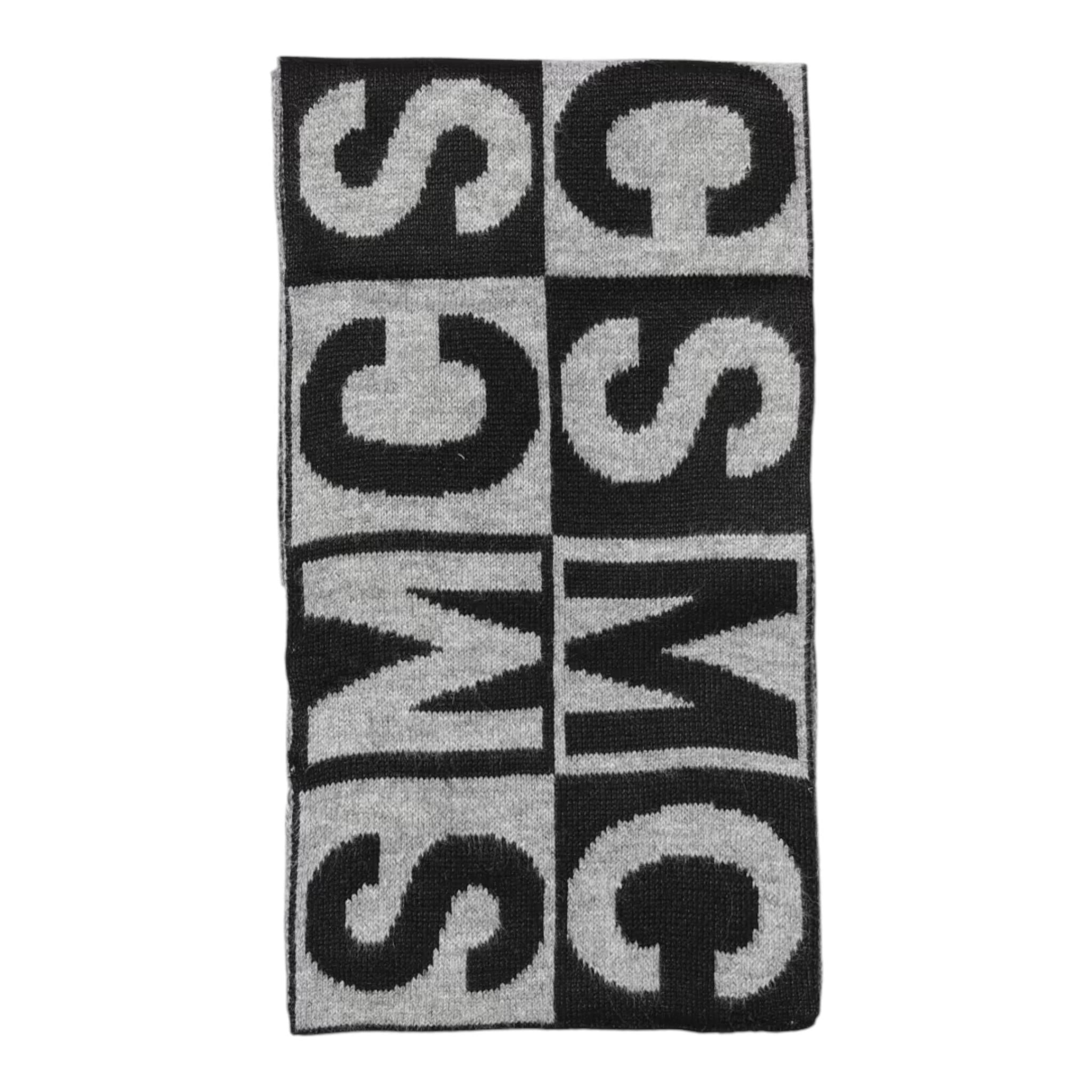 STELLA McCARTNEY sciarpa bicolore con lettere Grigio/nero per Bambino TV0P93 GRIGIO/NERO STELLA McCARTNEY 