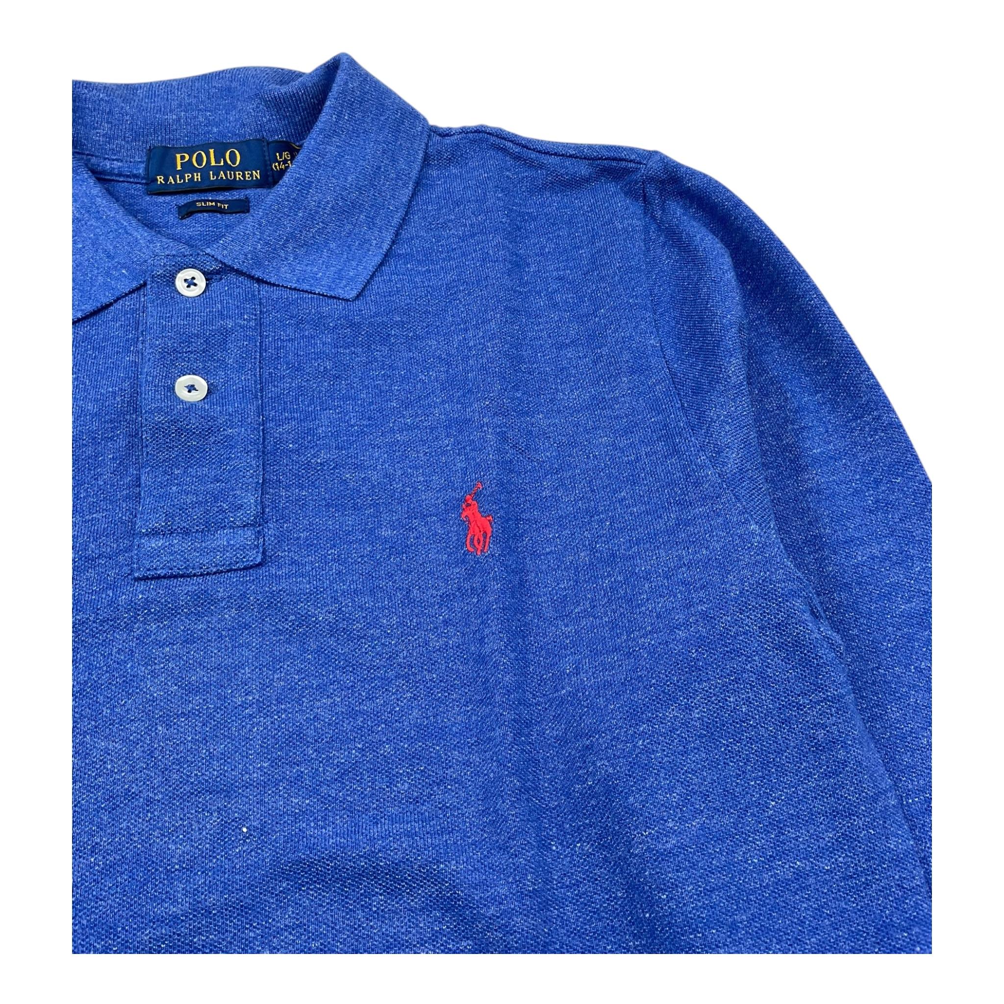 Ralph Lauren Polo Manica Lunga Tinta Unita per Bambino 323708858 BLU RALPH LAUREN 