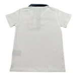 Trussardi Polo Mezza Manica Tinta Unita con Colletto In Contrasto per Bambino TBP26037PO BIANCO TRUSSARDI 
