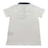 Trussardi Polo Mezza Manica Tinta Unita con Colletto In Contrasto per Bambino TBP26037PO BIANCO TRUSSARDI 