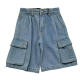 John Richmond Bermuda Tinta Unita In Denim per Bambino RBP2613BE AZZURRO JOHN RICHMOND 