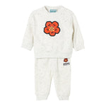 KENZO completo 2pz tinta unita felpa-pantalone Bianco per Bambina K60468 BIANCO KENZO 