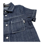 Daniele Alessandrini Camicia Mezza Manica In Denim per Neonato 1296CD00200 BLU DANIELE ALESSANDRINI 