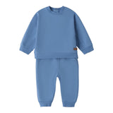 Minibanda Completo 2 Pezzi Felpa-Pantalone Tinta Unita per Neonato 3B655 CELESTE MINIBANDA 