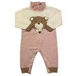 LE BEBE' tutina manica lunga bicolore Panna/rosa per Neonata LBG5444 PANNA/ROSA LE BEBE' 
