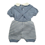 Juliana Completo 2 Pezzi Maglia-Salopette per Neonato 25202 AZZURRO POLVERE JULIANA 