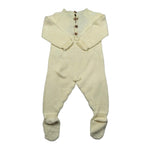 Wedoble Tutina Manica Lunga Tinta Unita con Trafori per Neonato V2507346A GIALLO WEDOBLE 