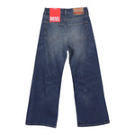 Diesel Jeans Tinta Unita Modello A Palazzo per Bambina J01852 BLU DIESEL 