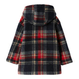 IL GUFO cappotto bicolore con fantasia a quadri Nero/rosso per Bambino A24GP349M3004 NERO/ROSSO IL GUFO 