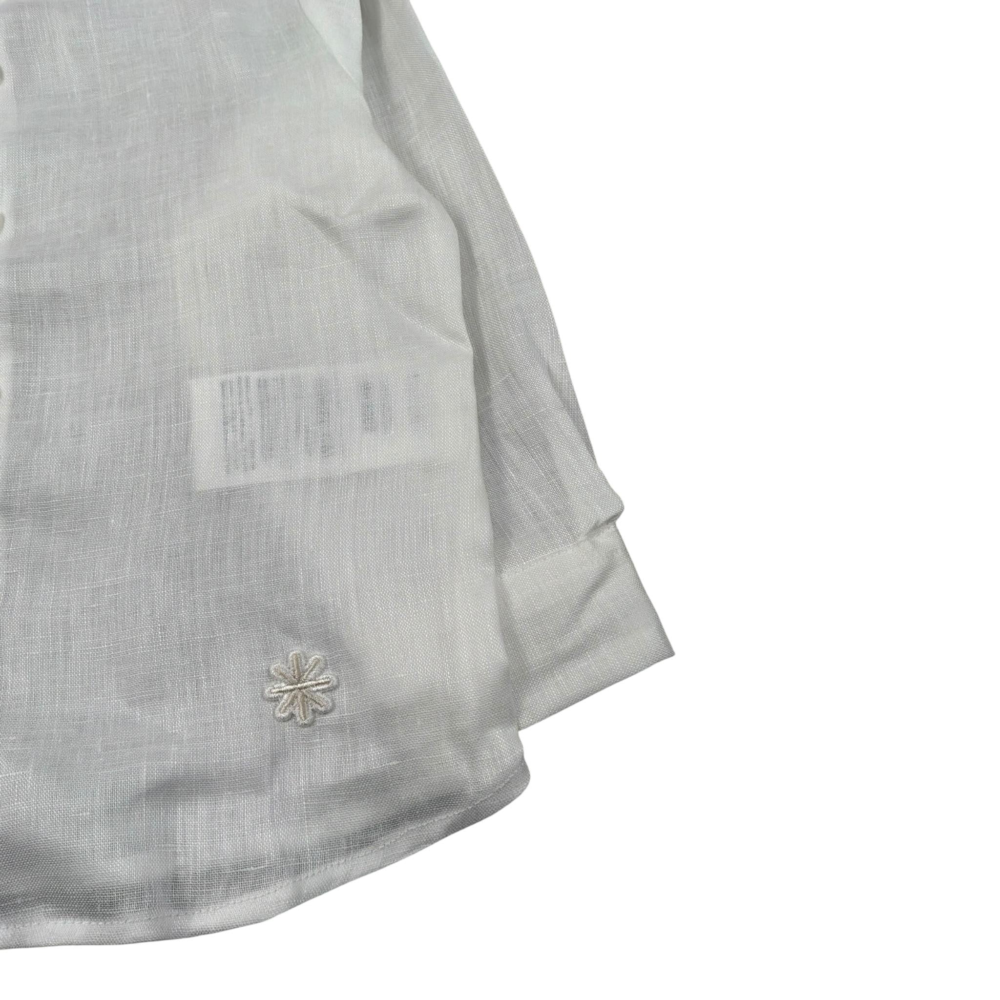 Manuel Ritz Camicia Collo Coreano Tinta Uita per Bambino MR2033 BIANCO MANUEL RITZ 