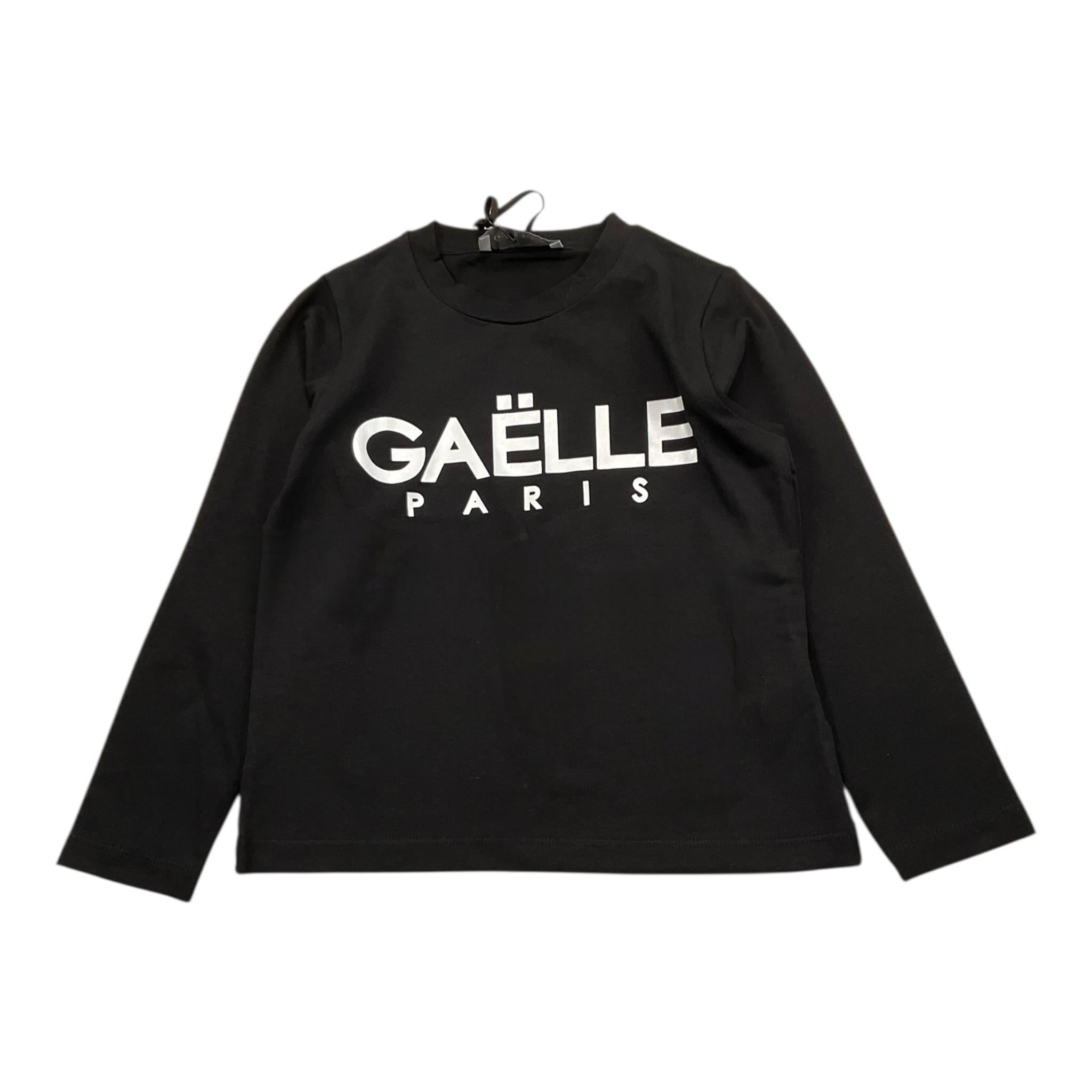 GAELLE shirt girocollo tinta unita con stampa Nero per Bambina 2741M00316 NERO GAELLE 