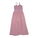 Please Tuta Intera Tinta Unita con Bretelle per Bambina TC07310G73 ROSA PLEASE 