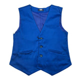 Manuell & Frank Gilet Tinta Unita con Fantasia per Bambino MF5140RX COBALTO MANUELL & FRANK 
