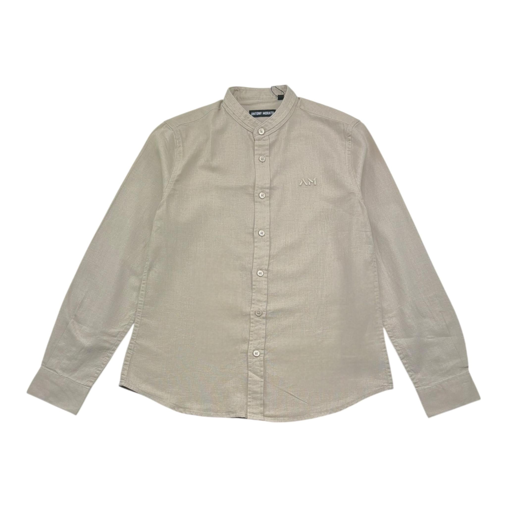 Antony Morato Camicia Tinta Unita Manica Lunga per Bambino MKSL00299 BEIGE ANTONY MORATO 