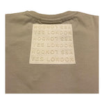 Yes London T-Shirt Girocollo Tinta Unita con Stampa per Bambino JR2119 BEIGE YES LONDON 