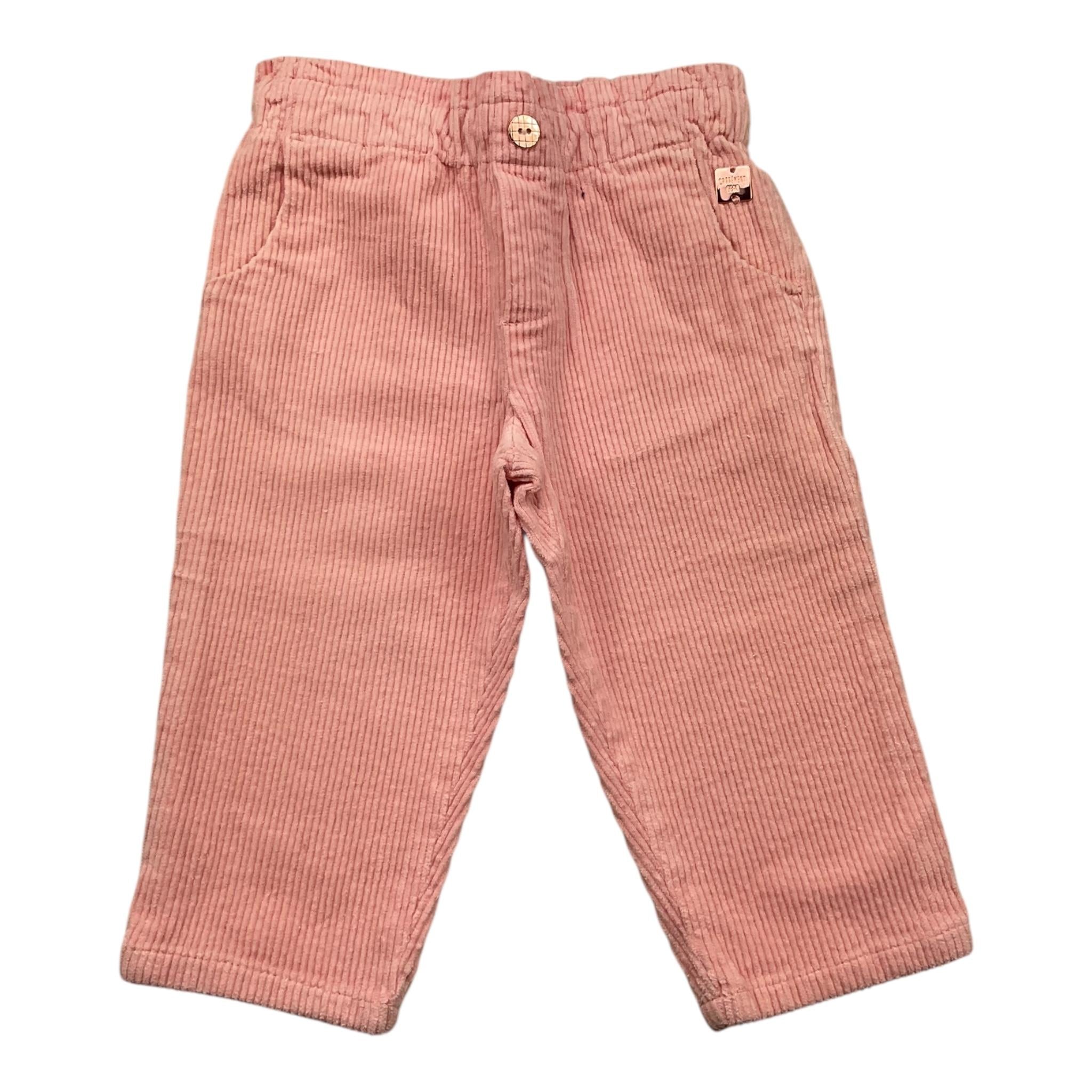 CARRE'MENT BEAU pantalone tinta unita con elastico in vita Rosa per Neonata Y04158N ROSA CARRE'MENT BEAU 
