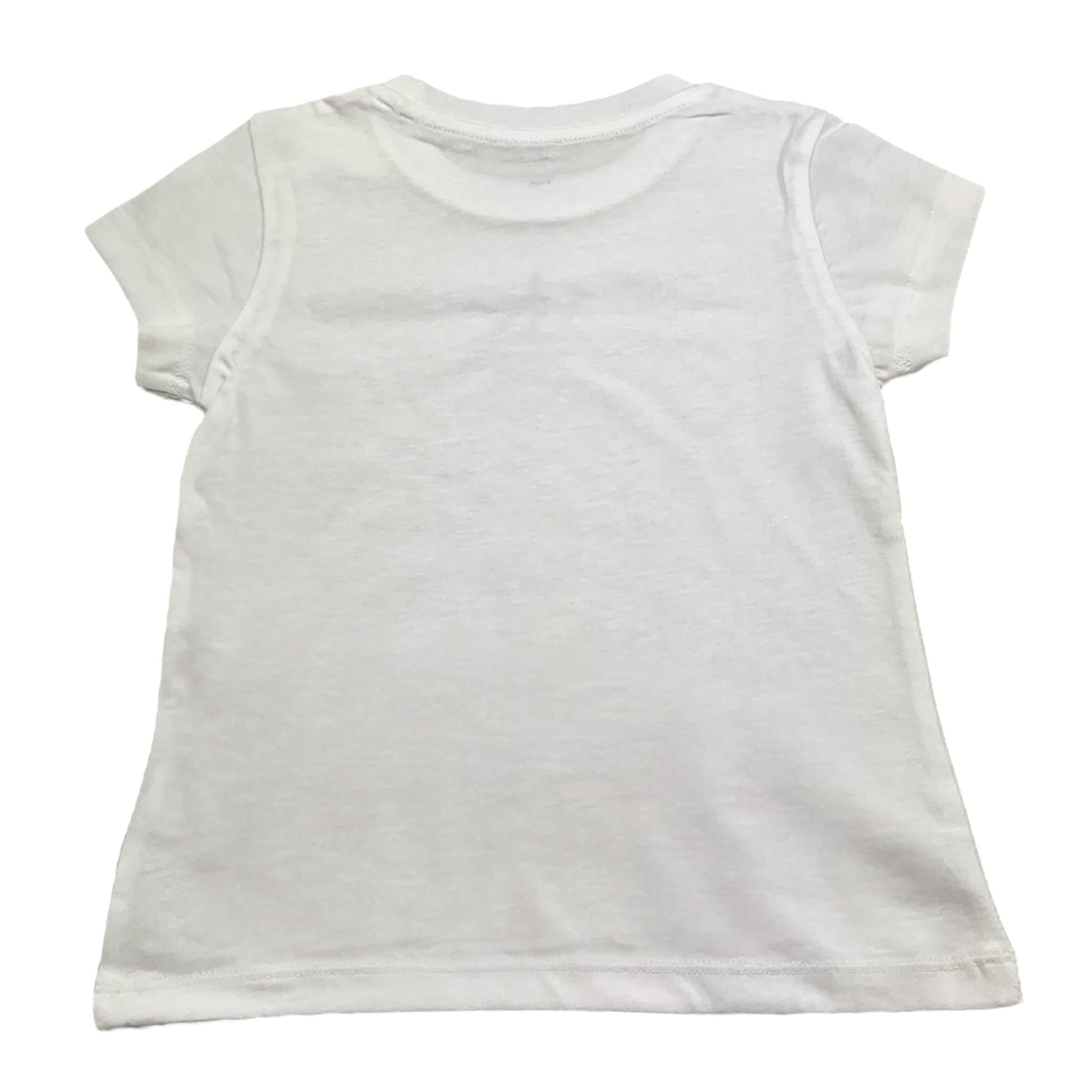 Calvin Klein T-Shirt Girocollo Tinta Unita con Stampa per Bambino IG0IG01470 BIANCO CALVIN KLEIN 
