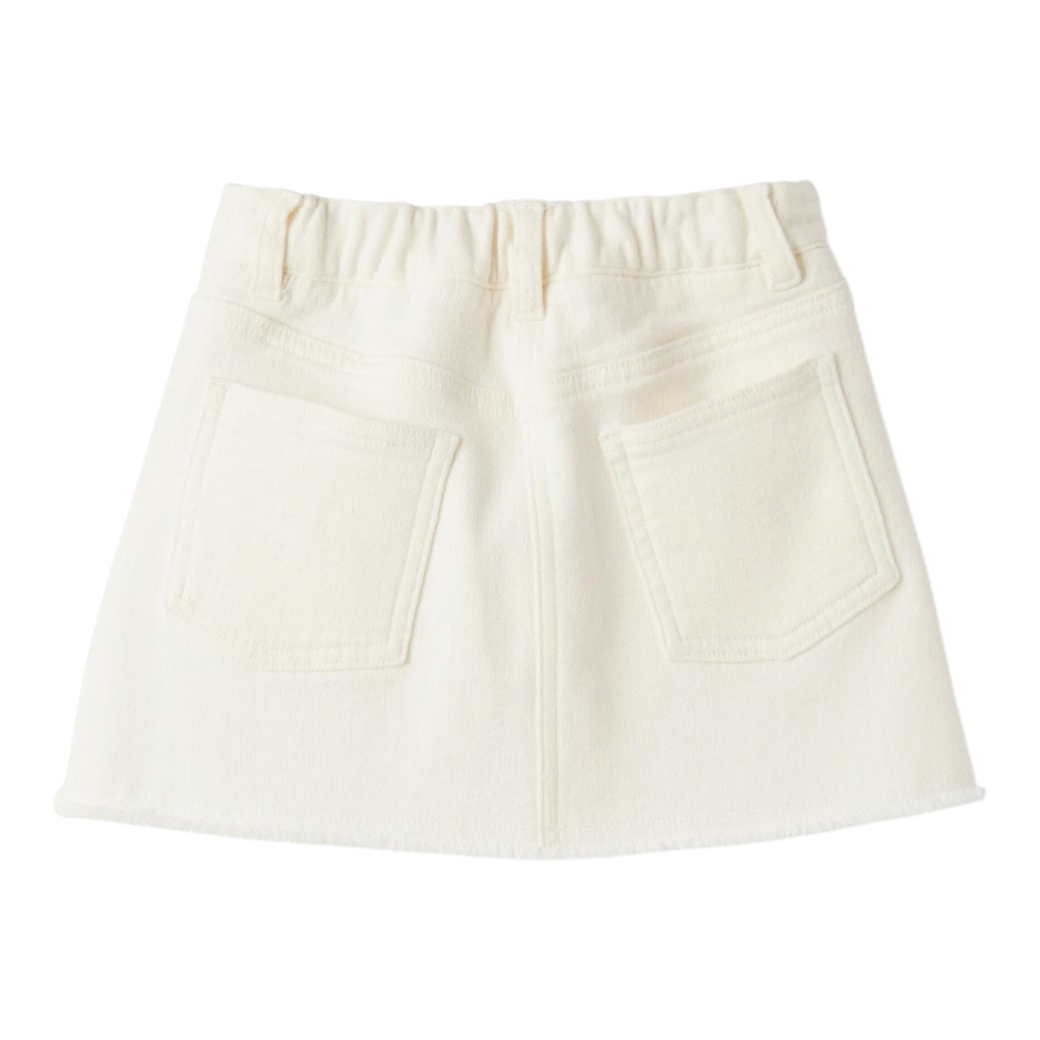 IL GUFO gonna tinta unita con girovita regolabile Bianco per Bambina A24GN224J0047 BIANCO IL GUFO 