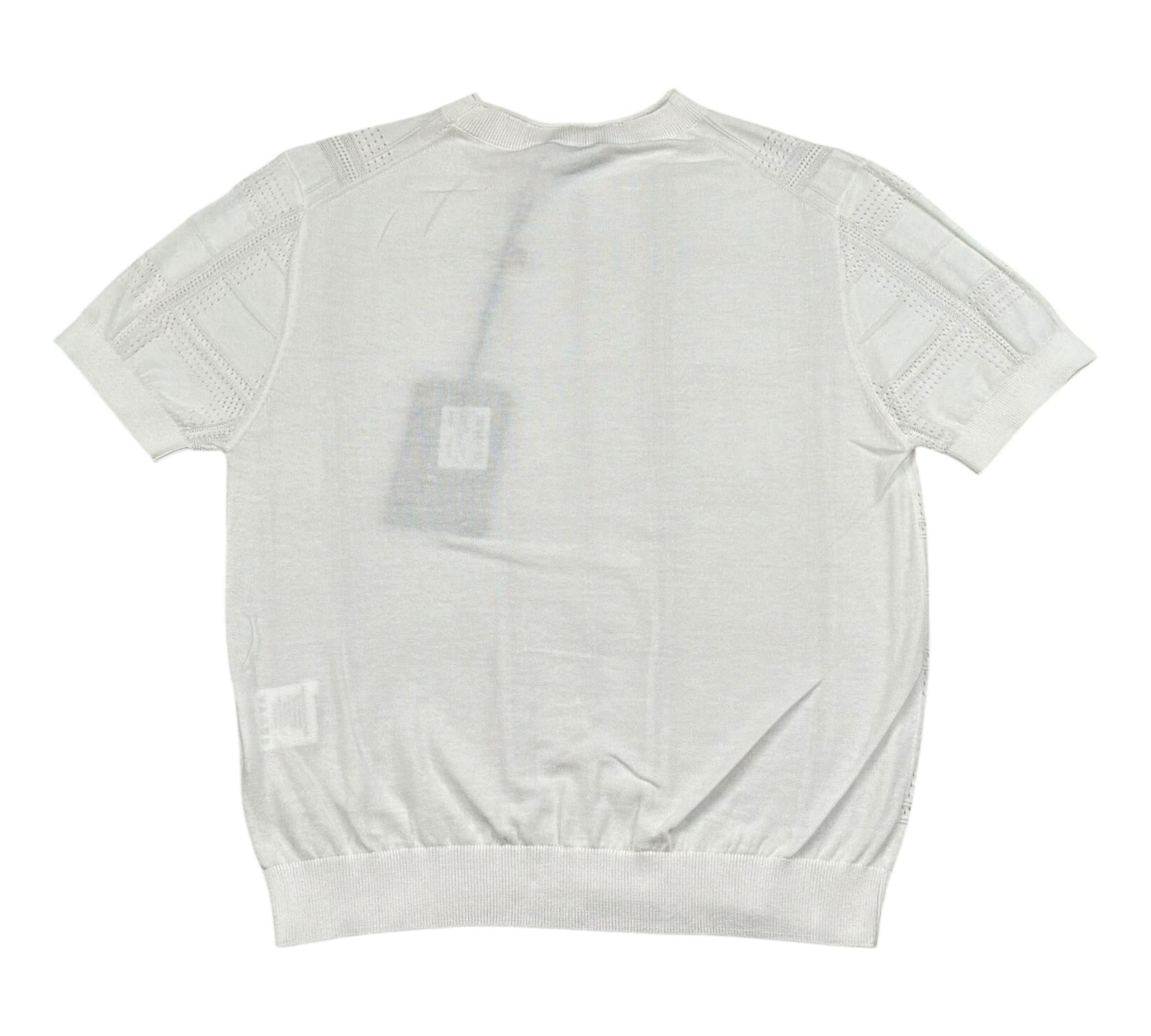 Paolo Pecora T-Shirt Girocollo Tinta Unita con Trafori per Bambino PP4279 BIANCO PAOLO PECORA 