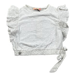 Shopart Top In Pizzo tinta unita Bianco per Bambina 023023 BIANCO SHOPART 