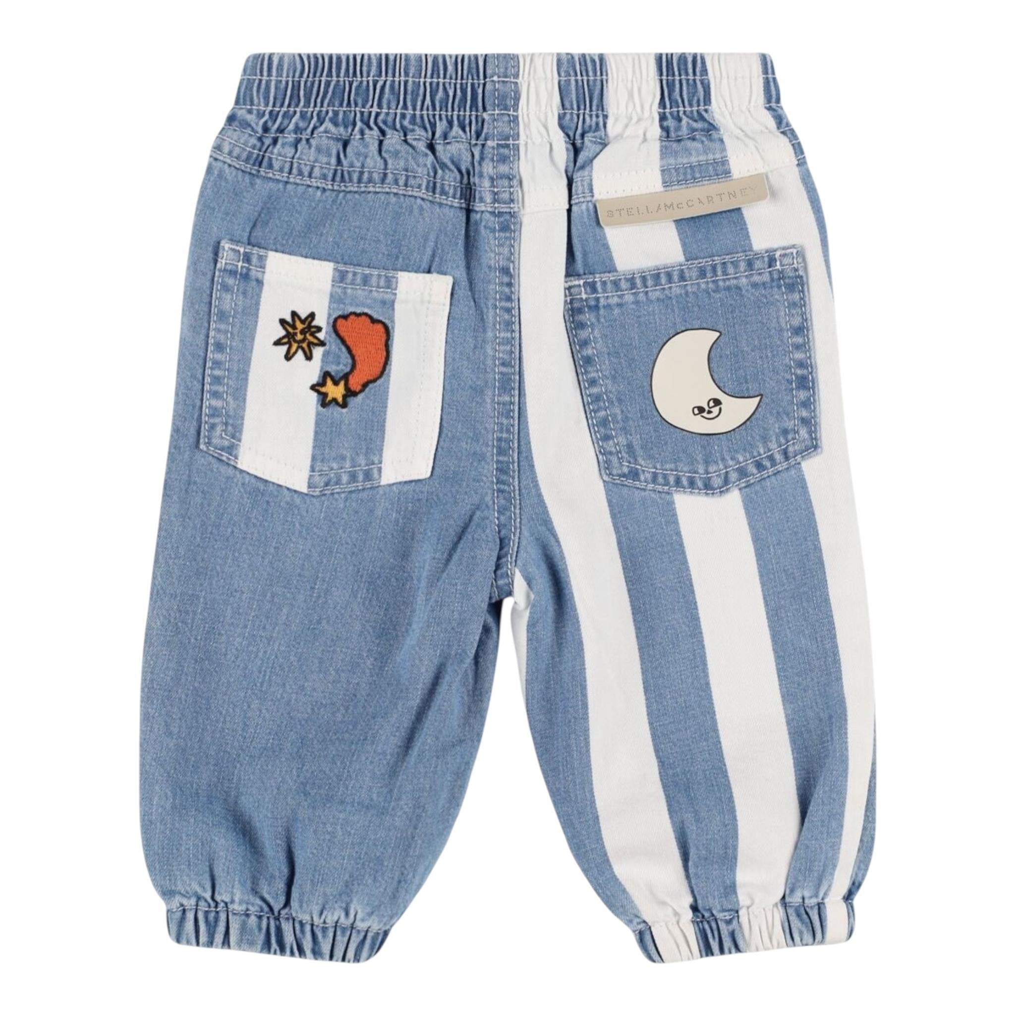 STELLA McCARTNEY jeans stampa fantasia con elastico in vita Azzurro per Neonato TV6530 AZZURRO STELLA McCARTNEY 