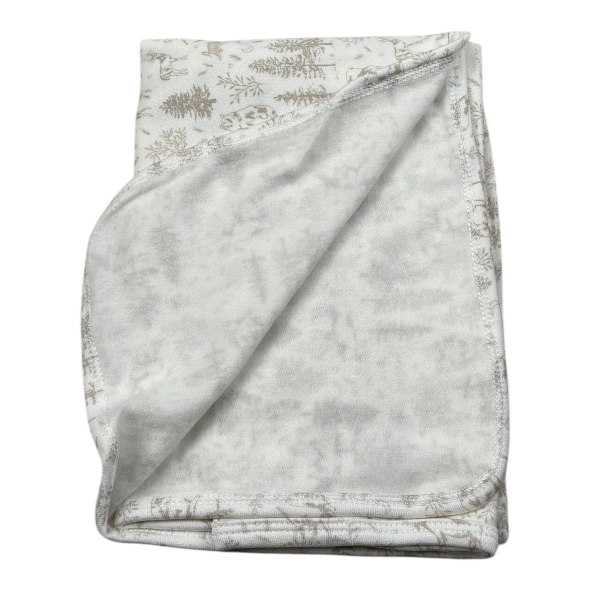 Bamboom+Babies Coperta Tinta Unita con Stampe per Neonato 215 PANNA BAMBOOM+BABIES 