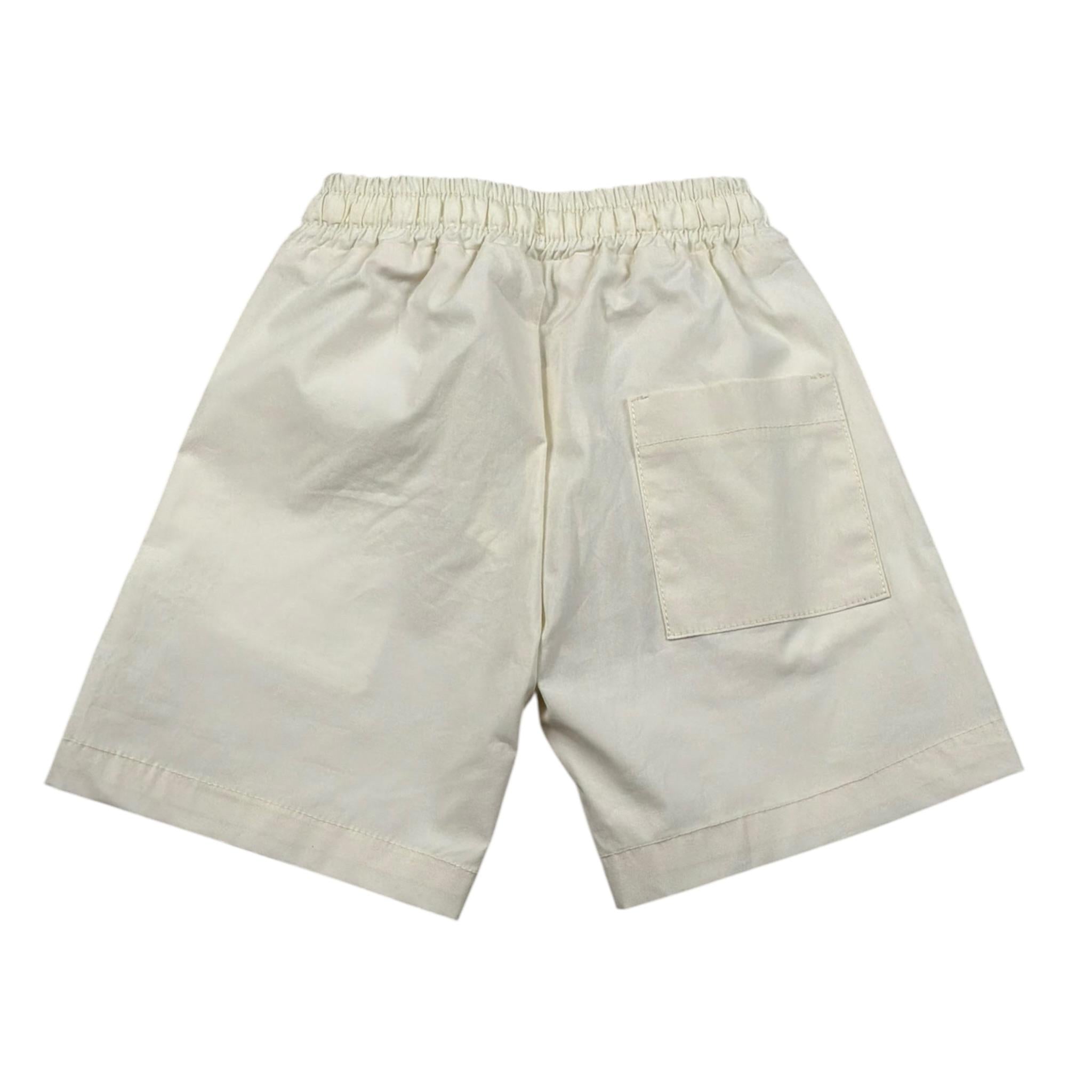 M+E' Bermuda Tinta Unita con Elastico In Vita per Neonato UEM0308 PANNA M+E' 