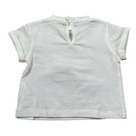 M+E' T-Shirt Girocollo tinta unita con Stampa Panna per Neonata UE1857 PANNA M+E' 