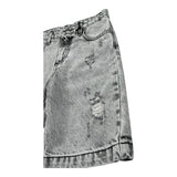 John Richmond Bermuda In Denim Tinta Unita con Girovita Regolabile per Bambino RBP26093BE GRIGIO JOHN RICHMOND 
