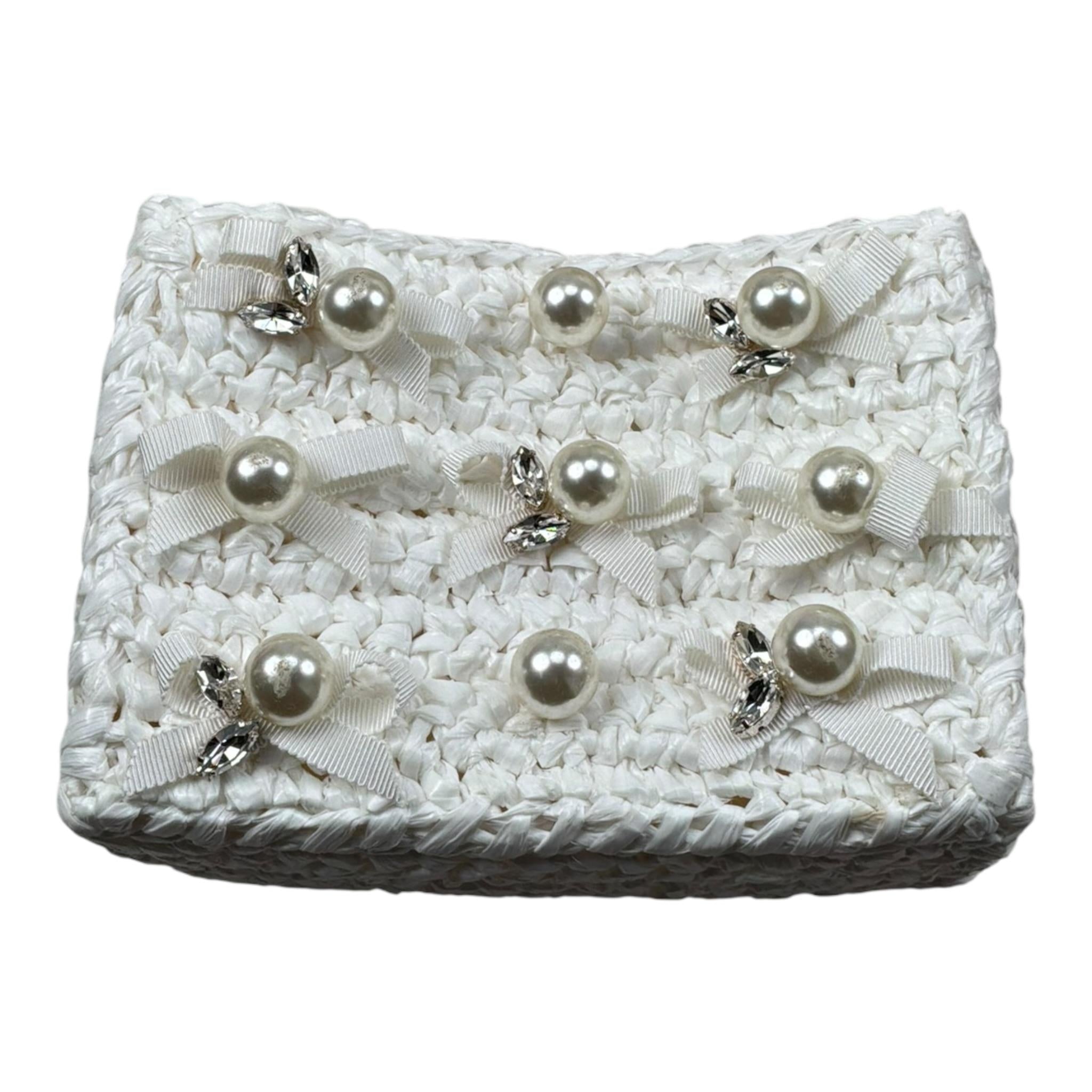 Raffaella Borsa Tinta Unita con Applicazioni per Bambina OTRANTO BIANCO RAFFAELLA 