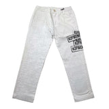 G2Firenze Pantalone Tinta Unita Con Elastico In Vita E Stampa Bianco Per Bambino